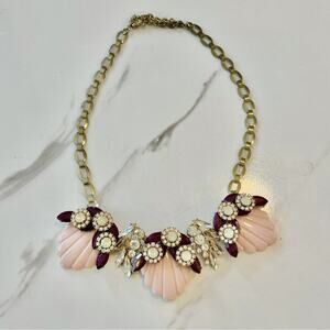 CHARMING CHARLIE Maroon & Mauve Pink Statement Necklace
